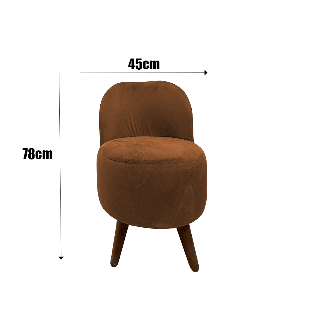 Product Thumbnail 4 of Modern Velvet Accent Chair