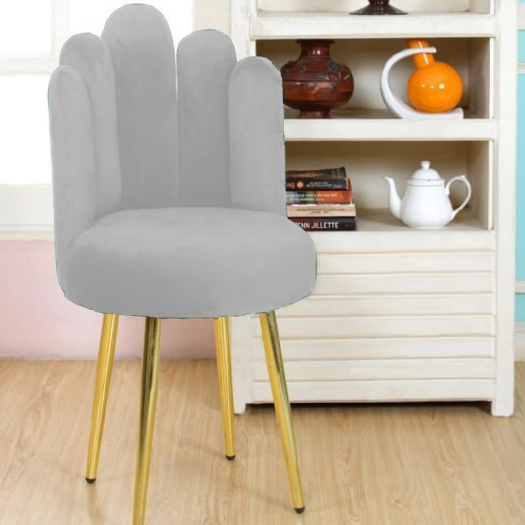 Product Thumbnail 7 of Petal Back Velvet Accent Chair